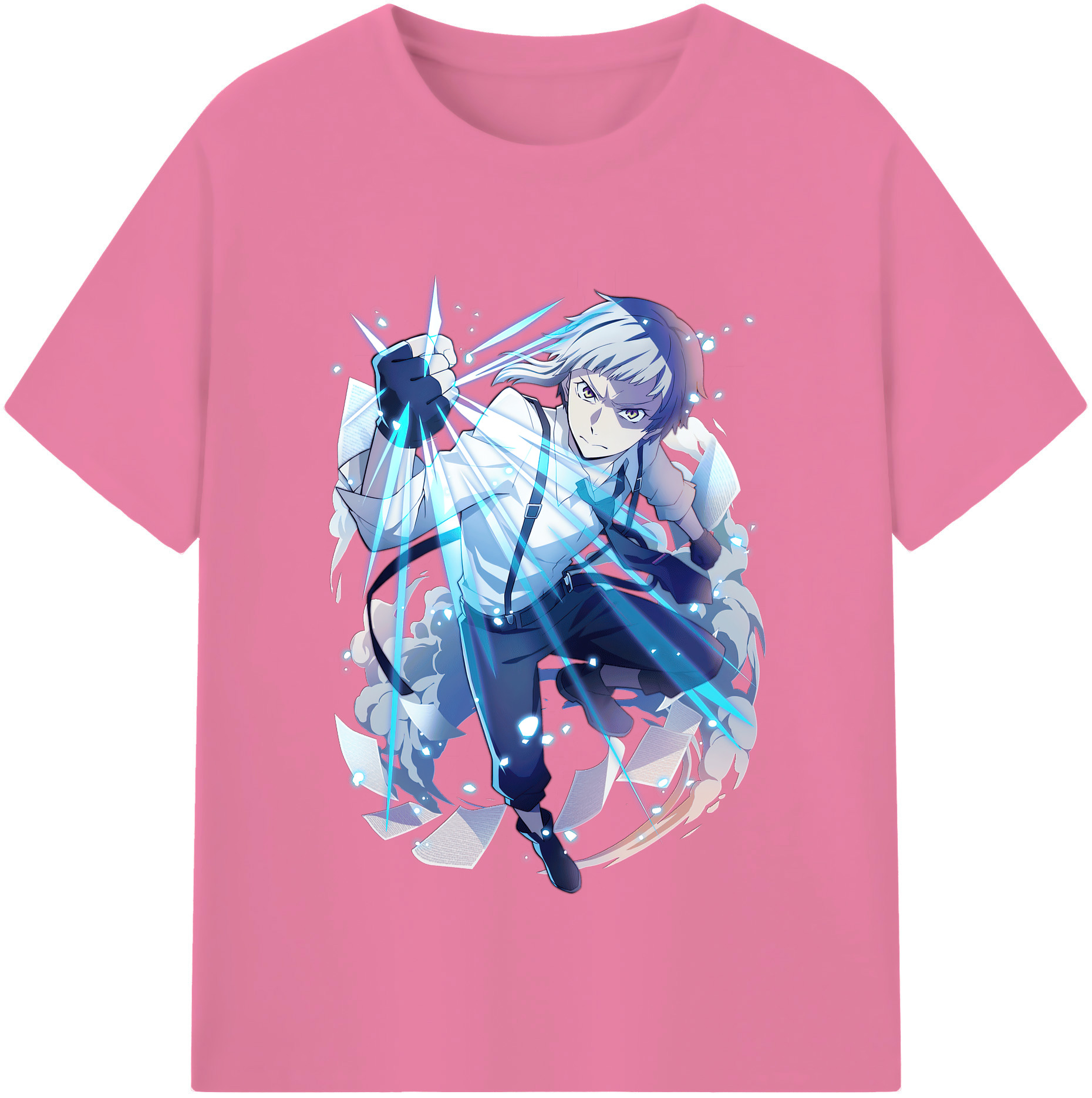 （画像用） 文豪ストレイドッグス Bungo Stray Dogs 綿100％半袖Tシャツ（フロントプリント）